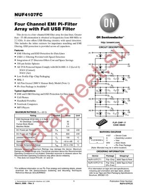 NUF4107FCT1G datasheet  